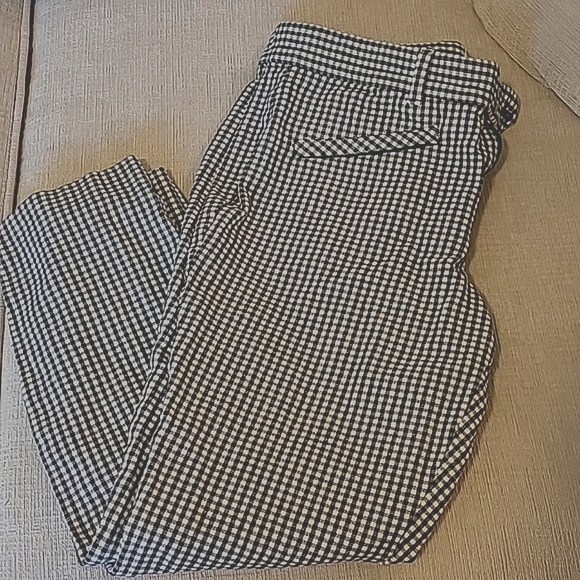 GAP Skinny Ankle Checkered Gingham Capri Pants - Picture 1 of 5
